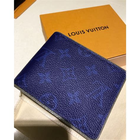 lv wallet men blue|Lv wallet for men price.